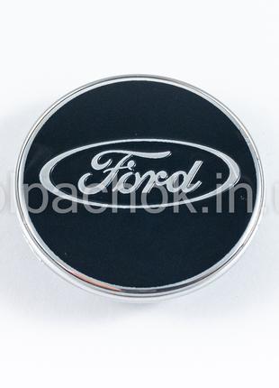 Колпачок на диски Ford синий/хром лого 7M591A065LA (62мм)