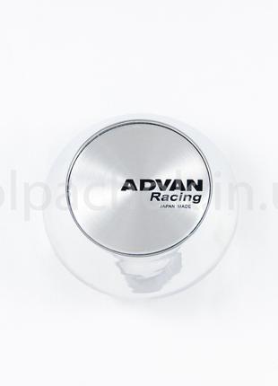 Колпачок на диски Advan Racing конус хром (59-65мм)