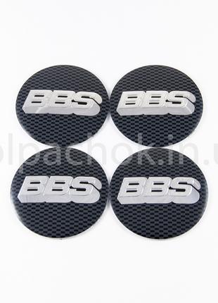 Наклейки для ковпачків на диски BBS сірі (56 мм)