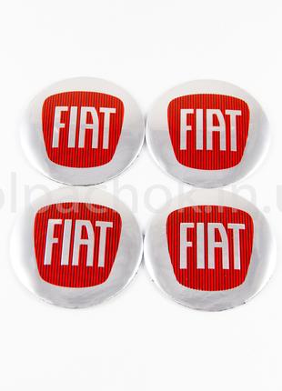 Наклейки для колпачков на диски Fiat (56мм)