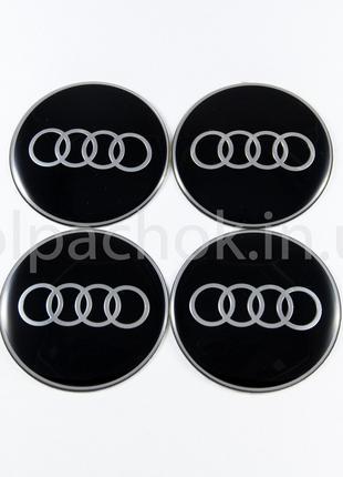 Наклейки для колпачков на диски Audi (65мм)