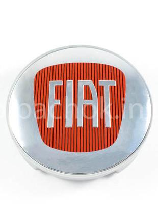 Колпачок на диски Fiat серый/хром лого (59мм)