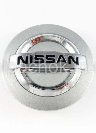 Колпачок на диски Nissan серый/хром лого 403421LA2A (85мм)