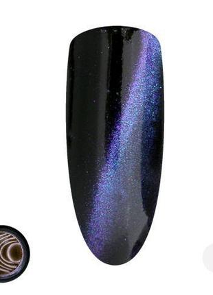 Втирка кошка метализированная цветная с пигментом для ногтей
