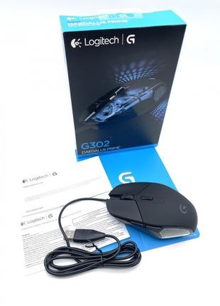 Игровая компьютерная мышь проводная Logitech G302 DEADALUS PRI...