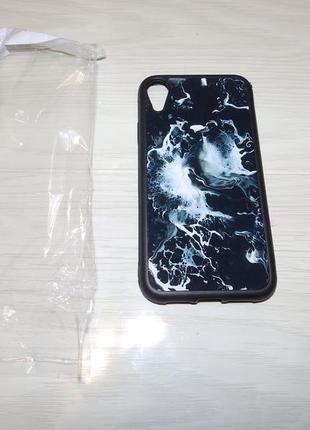 Чехол apple iphone xr  tpu+glass mara case дизайнерские чехлы