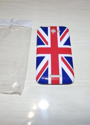 Чехол htc one x британский , английский флаг дизайнерские чехлы