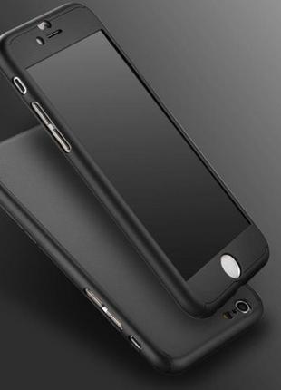 Чехол 360 градусов для apple iphone 6/6s (4.7") (+ стекло на э...
