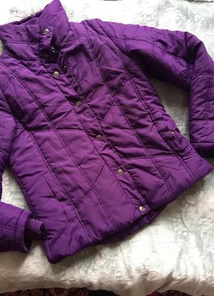 Фиолетовая деми куртка authentic