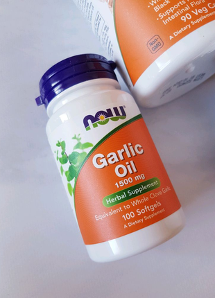 Garlic Oil 1500 mg 100шт iHerb США Чесночное масло гарлик