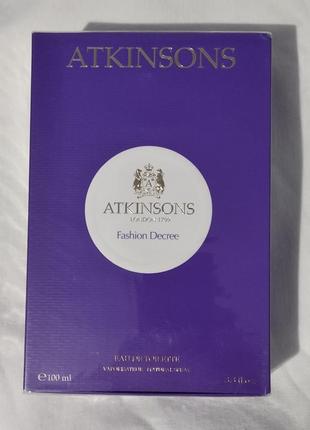 Atkinsons fashion decree
