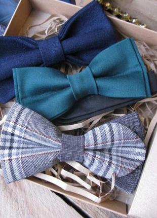 Набор из 3х галстуков-бабочек в подарочной коробке / набір з 3...