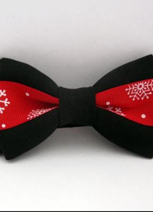 🎅 галстук-бабочка новогодний ❄️ снежки❄️/ метелик новорічний