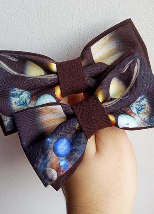 Краватки-метелики космос для тата і сина / фемилилук/ family look
