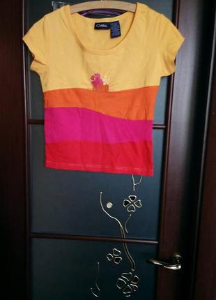 Яркая 3-х цветная футболка 44р.бангладеш