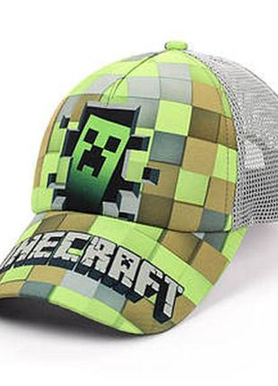 Дитяча кепка c сіткою "minecraft"