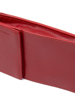 Женская кожаная сумка-кошелек GRANDE PELLE 11441 Красный GG