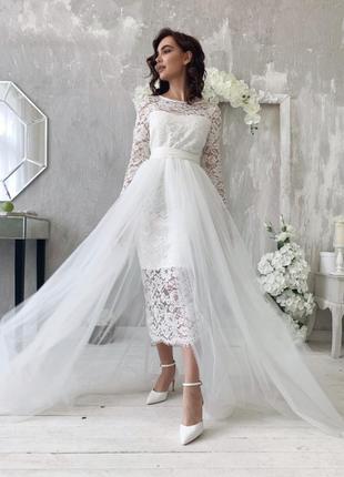 Шлейф на платье невесты 💙💛