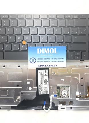 Клавиатура для HP EliteBook 8760w, 8770w black, подсветка