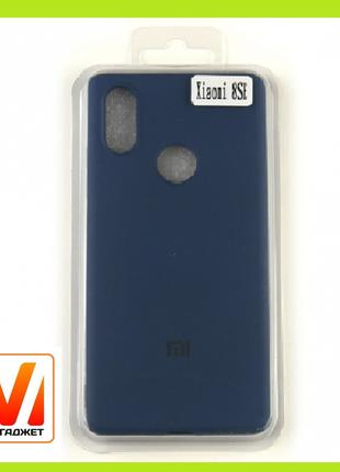 Чехол накладка Silicone Case Full Cover Xiaomi Mi 8 SE с микро...