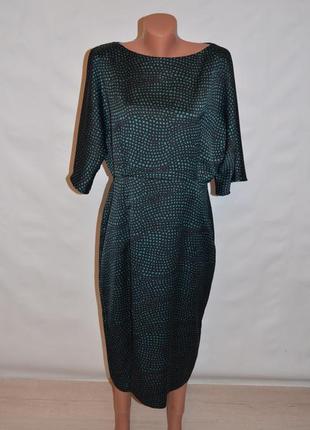 Платье из плотного шифона с разрезом по ноге "warehouse"