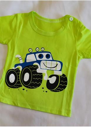 Дитяча футболка машинка для хлопчика 21501