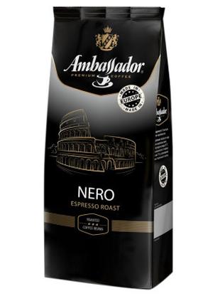 Кофе AMBASSADOR в зернах 1000г пакет, "Nero" (am.52309)