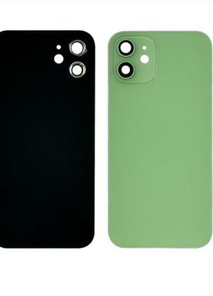 Заднее стекло корпуса для Apple iPhone 12 светло-зелёное со ст...