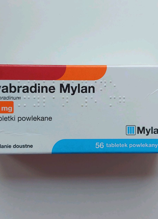 Івабрадін Ivabradine 5 мг 56 шт Mylan Ивабрадин