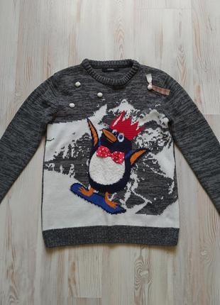 Новогодняя рождественская кофта свитшот свитер реглан george н...