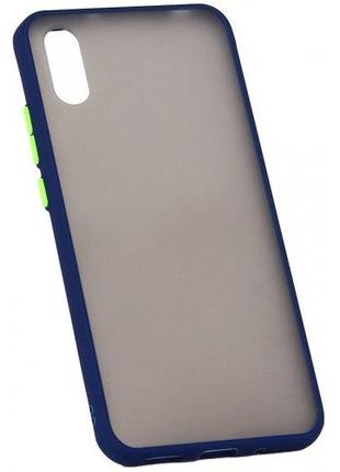 Чехол Matte Case для OPPO A91 Navy Синий/Зеленый