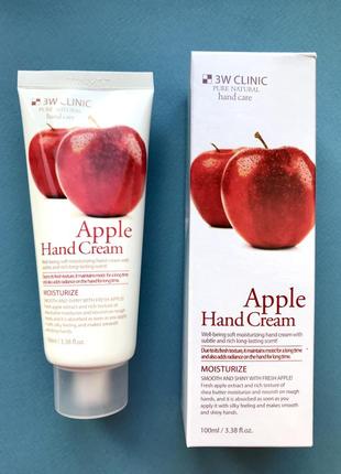 Увлажняющий крем для рук с яблоком 3w clinic apple moisturizin...