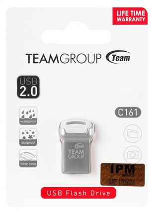 Накопитель TeamGROUP C161 32GB USB 2.0 White (флешка на 32 GB)