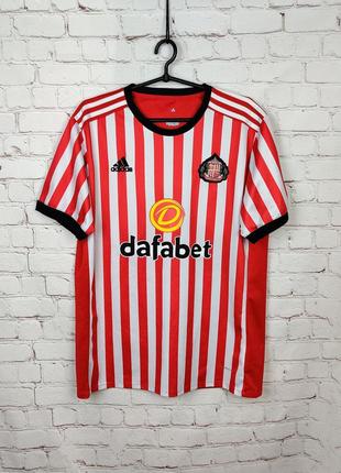 Футболка футбольная fc sunderland адидас adidas тренировки тре...