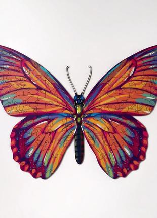 Деревянный пазл Moku Modern Butterfly S (24 x 15,5 см, 47 дета...