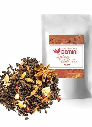 Чай чёрный рассыпной Gemini Tea Collection Spicy Black Tea Гли...