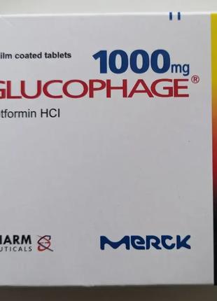 Glucophage 1000mg Метформин