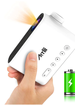 Мини проектор Artlii Q LED iOS, Android, TV Stick, Smartphone, PS