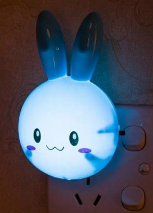 Светодиодный светильник с мультяшным кроликом для детской комн...
