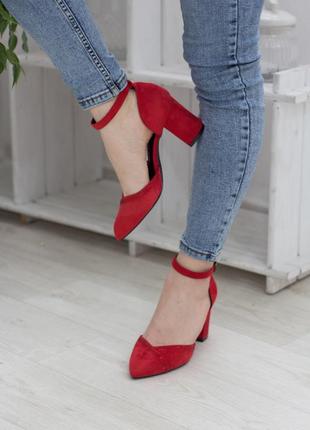 Туфли женские fashion fabu 2796 37 размер 24 см красный bf