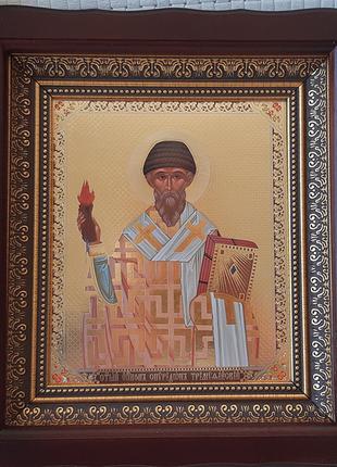 Икона Святитель Спиридон Тримифунтский на подарок или для дома...