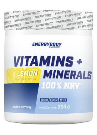 Vitamins + Minerals (300 g, lemon)
