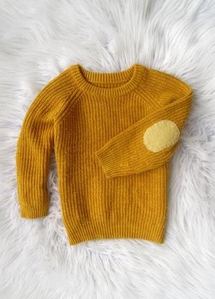 Кофта свитер джемпер на локтях нашивки matalan