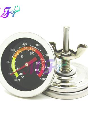 Термометр для гриля, коптильні, барбекю, 10-400C з неіржавкої