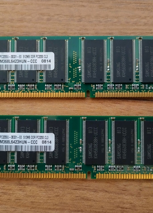Оперативная память Samsung DDR1 512 Mb PC-3200 400 Mhz 2 шт.