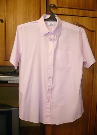 Брендовая летняя мужская рубашка с коротким рукавом,xl-xxl