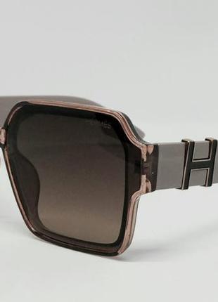 Hermes очки женские солнцезащитные коричневый градиент