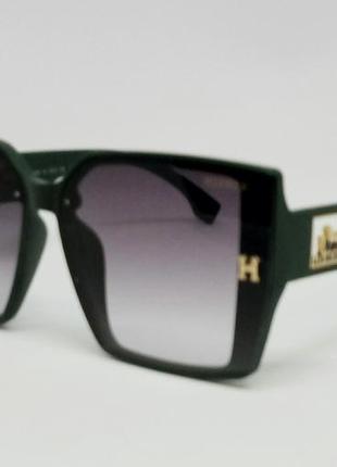 Hermes стильные женские солнцезащитные очки черный градиент в ...