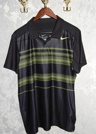 Летняя рубашка футболка поло Nike Tennis Dry Fit, L