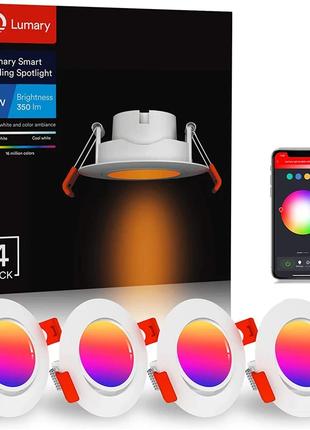 Точечный светильник Lumary смарт умный RGB 4шт 5w 350lm